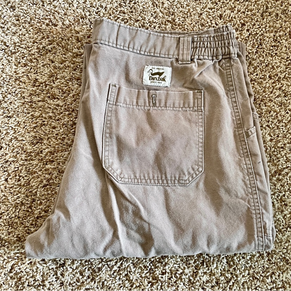 Duxbak Men’s Khaki Work Pants 32x27
